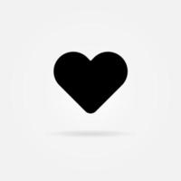 liefde, hart icoon solide stijl. vector pictogram ontwerpelement. vector pictogram sjabloon achtergrond