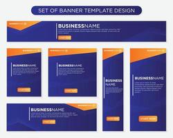 set van promotie kit banner sjabloonontwerp met moderne en minimalistische concept gebruiker voor webpagina, advertenties, jaarverslag, banner, achtergrond, achtergrond, flyer, brochure, kaart, poster, presentatie lauyout vector