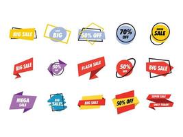 Verkoop banner collectie set vector