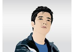 portret van francis magalona vector