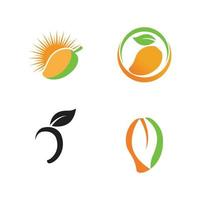 mango logo sjabloon vector pictogram ontwerp illustratie