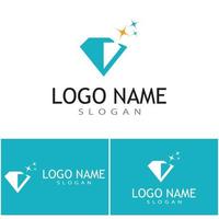 diamant logo sjabloon vector pictogram illustratie ontwerp