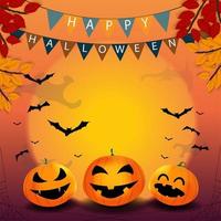 Happy Halloween-achtergrond vector