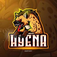 hyena mascotte. esport-logo ontwerp vector