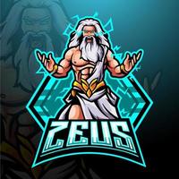 zeus esport logo mascotte ontwerp vector