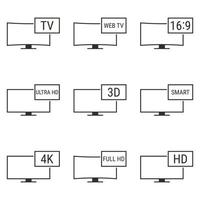 vectorillustratie op het thema televisie vector