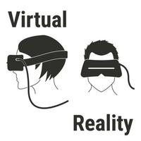 vectorillustratie op het thema vr, virtual reality vector