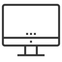 monitor lijn pictogram vector, logo vector