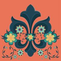 fleur de lis. middeleeuwse heraldiek decoratie - vector