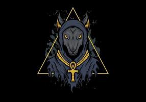 Anubis Dog illustratie vector