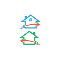 huis pictogram logo eenvoudig ontwerp sjabloon vector