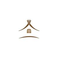 huis pictogram logo eenvoudig ontwerp sjabloon vector