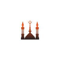 islamitisch logo, moskee pictogram vector ontwerpsjabloon