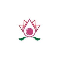 schoonheid lotusbloemen logo pictogram ontwerpsjabloon vector