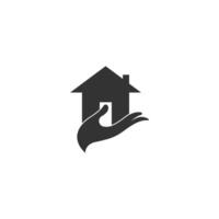 huis pictogram logo eenvoudig ontwerp sjabloon vector