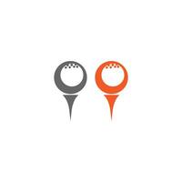 golf logo pictogram sjabloon creatief ontwerp illustratie vector