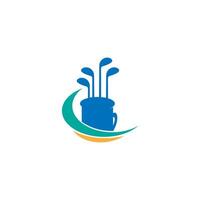 golf logo pictogram sjabloon creatief ontwerp illustratie vector