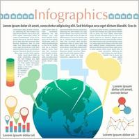 De infographics van de aarde vector