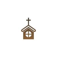 chruch pictogram logo teken vector ontwerp illustratie