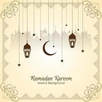ramadan kareem cultureel islamitisch festival achtergrondontwerp vector