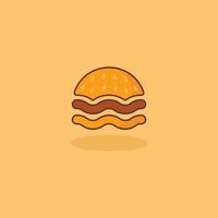 eenvoudig hamburgerpictogram vector