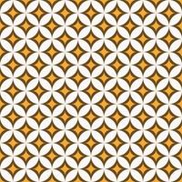 geometrische ster raster cirkel vorm bruin geel goud kleur naadloze patroon achtergrond. batik patroon. gebruik voor stof, textiel, interieurdecoratie-elementen, stoffering, verpakking, verpakking. vector