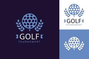 plat ontwerp golf logo sjabloonontwerp vector