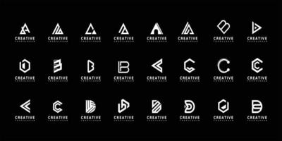 set van abstracte initiële az.monogram logo-ontwerp, pictogrammen voor zaken van luxe vector