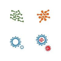virus logo afbeelding vector