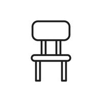 houten stoel voor website grafische bron, presentatie, symbool vector
