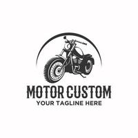 motor aangepast logo teken ontwerp vector