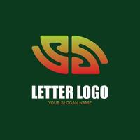 vector abstracte logo ontwerpsjabloon in trendy lineaire stijl. ss letter logo