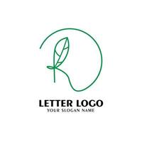 vectorafbeeldingen natuur logo type brief r vector