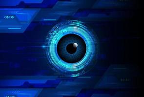 eye cyber circuit toekomstige technologie concept achtergrond vector