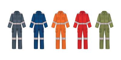 algehele uniforme realistische set vector