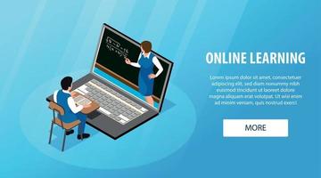 online service horizontale banner vector