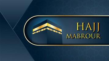 Kaaba vector voor Hadj mabrour in Mekka Saoedi-Arabië