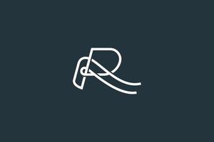 elegante letter r logo ontwerp vector sjabloon