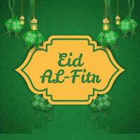 vectorbanner voor de groeten van sociale media voor eid al fitr hari raya idul fitri moslimvakanties vector