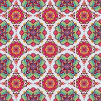 kleurrijk mandala naadloos patroon vector