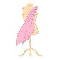 mannequin voor kleding en naaien. modeontwerper tool dummy. vector illustratie