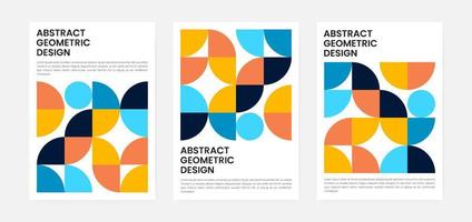 geometrische illustraties omslagset vector