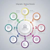 Zakelijk Infographic Element Design vector