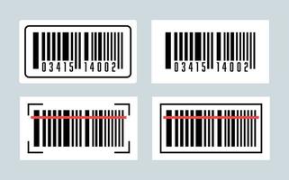 set productbarcodes. streepjescode-etiketten. code strepen sticker. vector