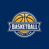 basketbal club logo vector ontwerpsjabloon