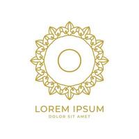 letter o minimalistische luxe crest vector logo-ontwerp voor spa, mode, bruiloft, salon, hotel, onroerend goed, schoonheidsverzorging