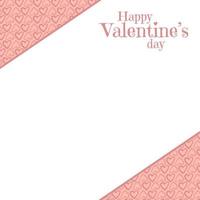 gelukkige Valentijnsdag hartvorm decoratie met kopieerruimte voor tekst vector