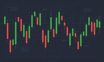 beurs kandelaar financiële analyse illustratie vector