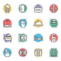 trendy hotel uithangbord vector