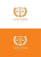 advocatenkantoor met tarwe-logo-ontwerp vector